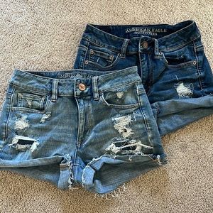 Set of 2 American Eagle Super Stretch Hi-Rise Shortie